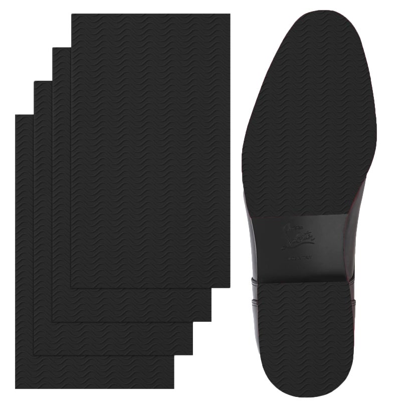 Ashoesert Shoe Sole Protector Shoe Grips on Bottom of Shoes Non Slip Shoe Pads Shoe Bottom Protector Shoes Cover Shoe Grips for Heels, Black - 2 Pairs - Image 2